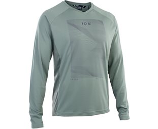 ION Pyöräilypaita Traze LS Jersey Men Sea/Grass