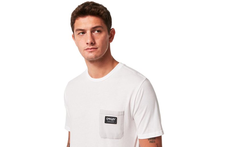 Oakley Classic B1B Pocket T-Shirt Men White/Grey