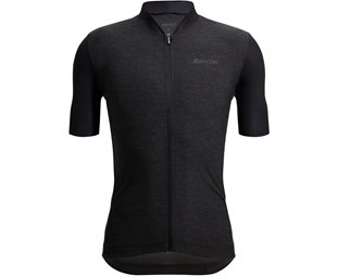 Santini Colore Puro SS Jersey Men Black