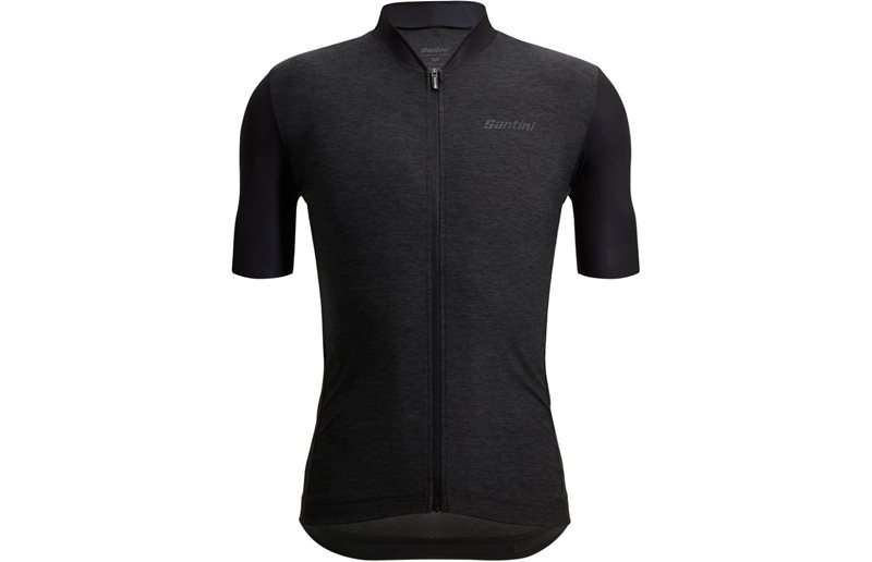 Santini Colore Puro SS Jersey Men Black