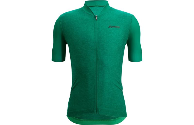 Santini Colore Puro SS Jersey Men Green