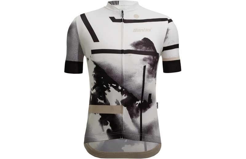 Santini Delta Berg SS Jersey Men White