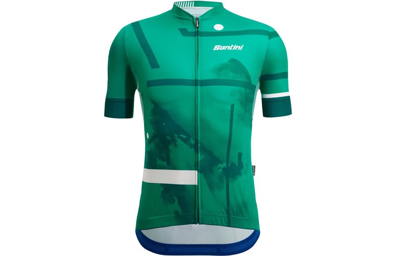 Santini Delta Berg SS Jersey Men Green