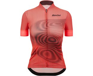 Santini Naisten pyöräilypaita Delta Vortex SS Jersey Women Granatine