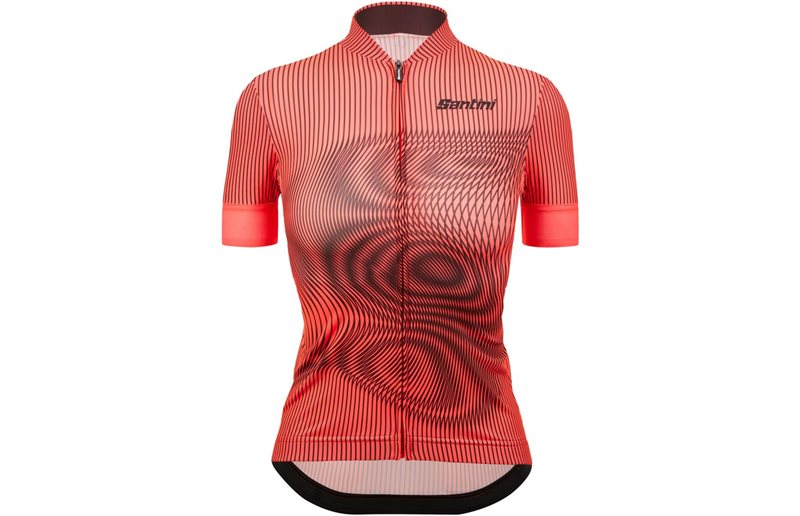 Santini Naisten pyöräilypaita Delta Vortex SS Jersey Women Granatine