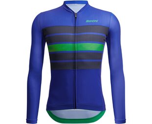 Santini Eco Sleek Bengal LS Jersey Men Nautical Blue