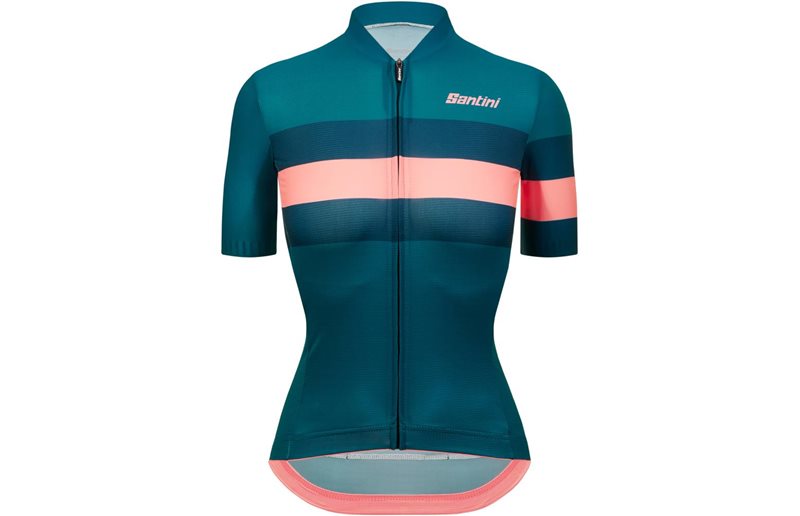 Santini Naisten pyöräilypaita Eco Sleek Bengal SS Jersey Women Teal