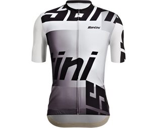 Santini Karma Logo SS Jersey Men White