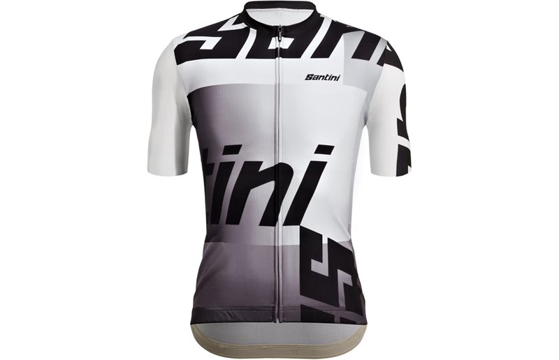 Santini Karma Logo SS Jersey Men White