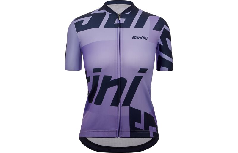 Santini Naisten pyöräilypaita Karma Logo SS Jersey Women Lilac