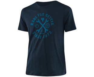 Löffler Merino-Tencel Print MTB Shirt Men Dark Blue