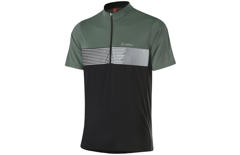Löffler Scala Half-Zip Bike Shirt Men Black/Olive