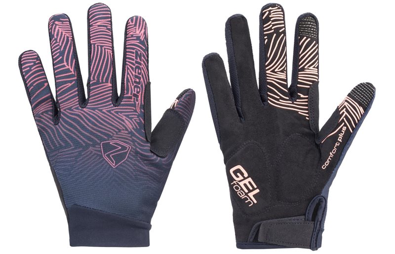 Ziener Conny Touch Long Bike Gloves Women Pink Dust