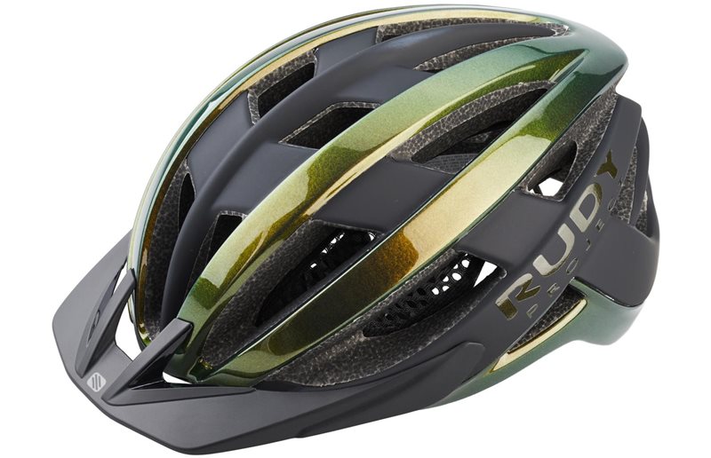 Rudy Project Venger Cross MTB Sykkelhjelm Metal Green Shiny/Black Matte