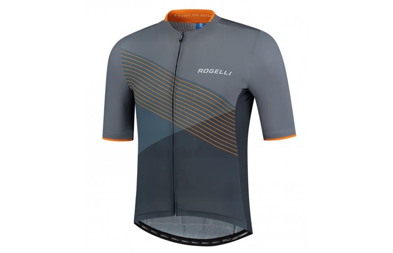 Rogelli Pyöräilypaita Spike Jersey SS Harmaa/Oranssi