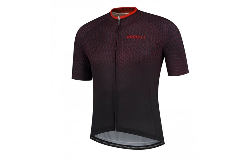 Rogelli Cykeltröja Weave Jersey SS Black/Red
