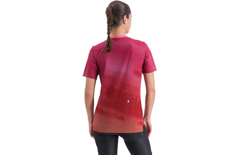 Sportful Naisten pyöräilypaita Flow Giara Tee Women Cayenna Red Pink