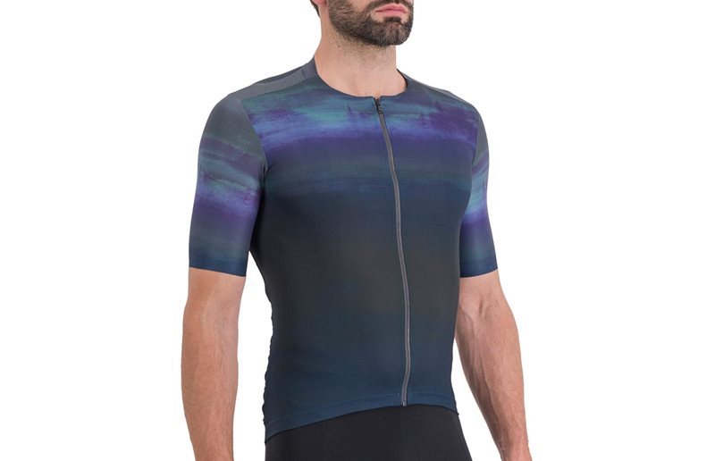 Sportful Pyöräilypaita Flow Supergiara Jersey Men Galaxy Blue Black