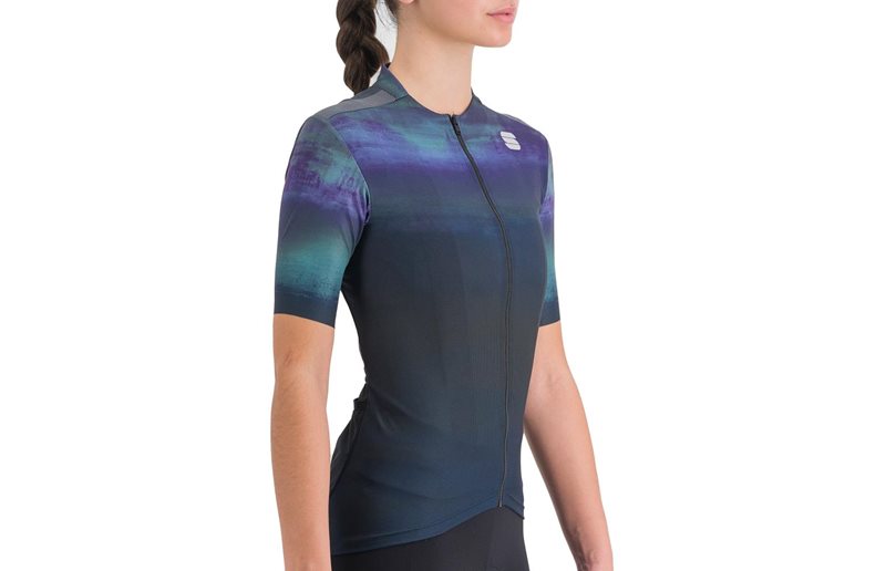 Sportful Naisten pyöräilypaita Flow Supergiara Jersey Women Galaxy Blue Black