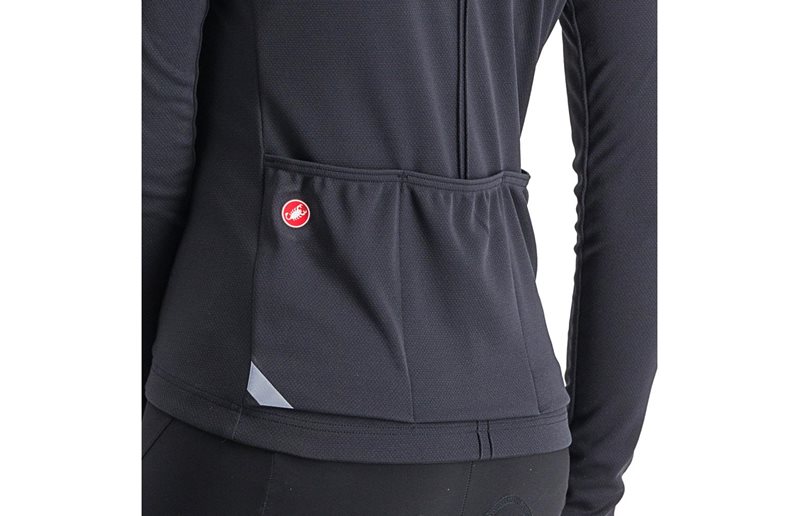 Castelli Naisten pyöräilypaita Anima 4 LS Jersey Women Light Black