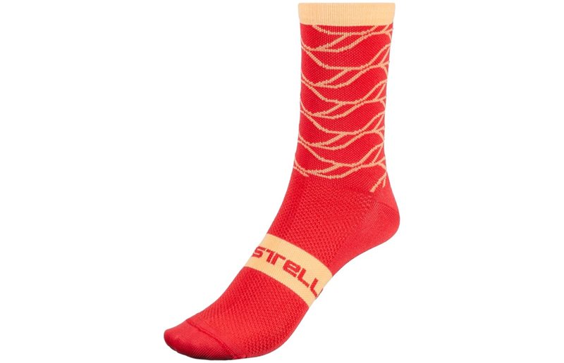 Castelli Pyöräilysukat Climber's 3.0 Socks 12cm Women Hibiscus