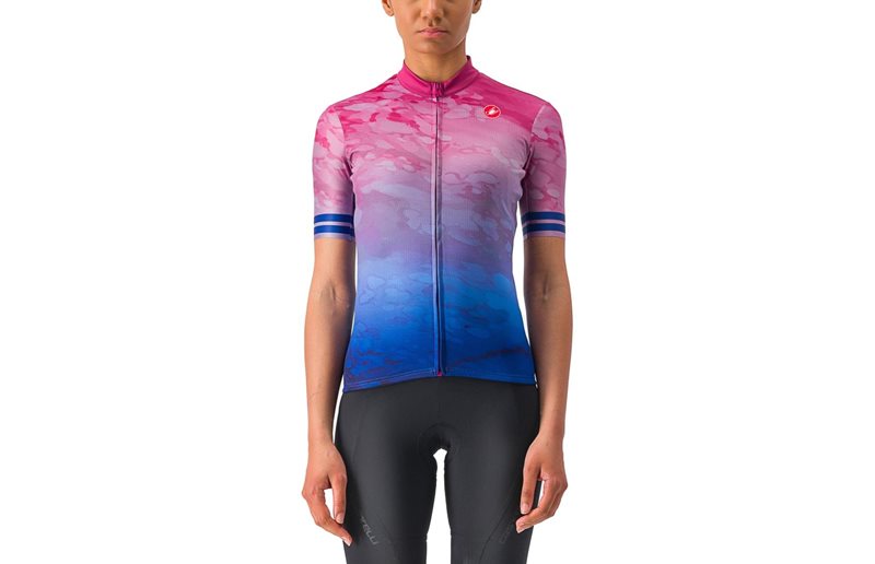 Castelli Naisten pyöräilypaita Marmo Jersey Women Multicolor Amethyst