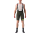 Castelli Pyöräilyshortsit Premio Black Limited Edition Bib Shorts Men Deep Green/Electric Lime