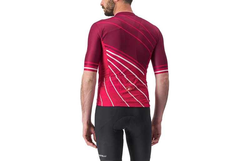 Castelli Pyöräilypaita Speed Strada Jersey Men Bordeaux/Persian Red