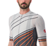 Castelli Pyöräilypaita Speed Strada Jersey Men Moon Gray/Dark Gray/Scarlet Ibis