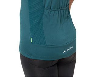 VAUDE Naisten pyöräilypaita Matera Full-Zip SS Tricot Women Mallard Green