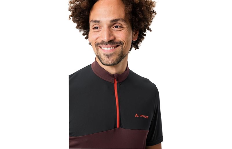 VAUDE Pyöräilypaita Matera Half-Zip SS Tricot Men Black