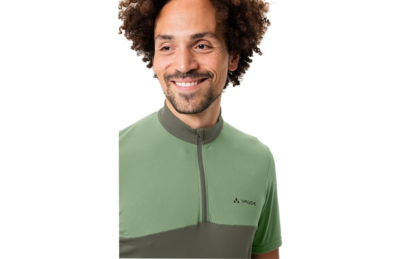VAUDE Pyöräilypaita Matera Half-Zip SS Tricot Men Willow Green