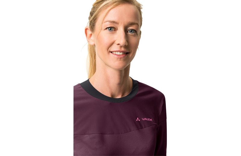 VAUDE Naisten pyöräilypaita Moab Pro LS Shirt Women Cassis