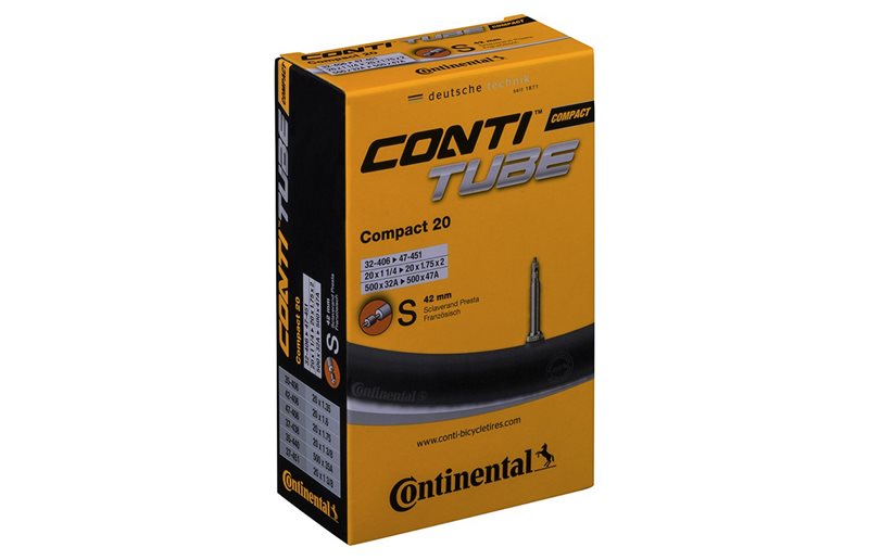 Continental Pyöränsisäkumi Compact Tube 32/47-406/451 Kilpaventtiili 42 mm