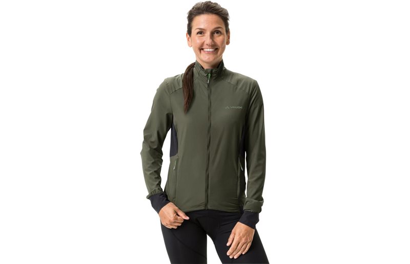 VAUDE Naisten pyöräilytakki Kuro Air Jacket Women Khaki