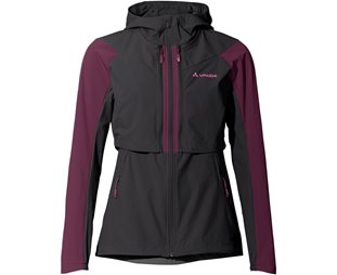 VAUDE Naisten pyöräilytakki Moab Zip-Off Jacket Women Cassis