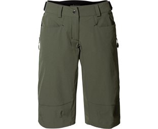 VAUDE Naisten pyöräilyshortsit Moab IV Shorts Women Khaki