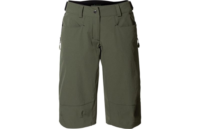 VAUDE Naisten pyöräilyshortsit Moab IV Shorts Women Khaki