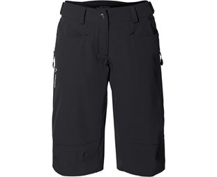 VAUDE Naisten pyöräilyshortsit Moab IV Shorts Women Black Uni