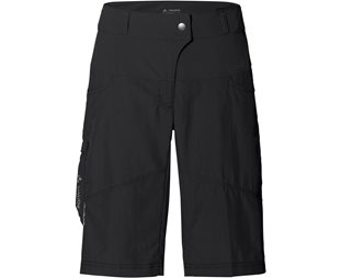 VAUDE Naisten pyöräilyshortsit Qimsa Shorts Women Black Uni