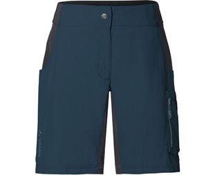 VAUDE Naisten pyöräilyhousut Qimsa Shorty Women Dark Sea