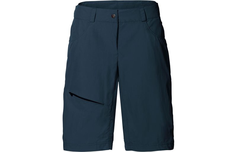 VAUDE Naisten pyöräilyshortsit Tamaro II Shorts Women Dark Sea