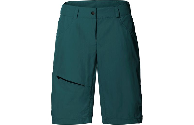 VAUDE Naisten pyöräilyshortsit Tamaro II Shorts Women Mallard Green