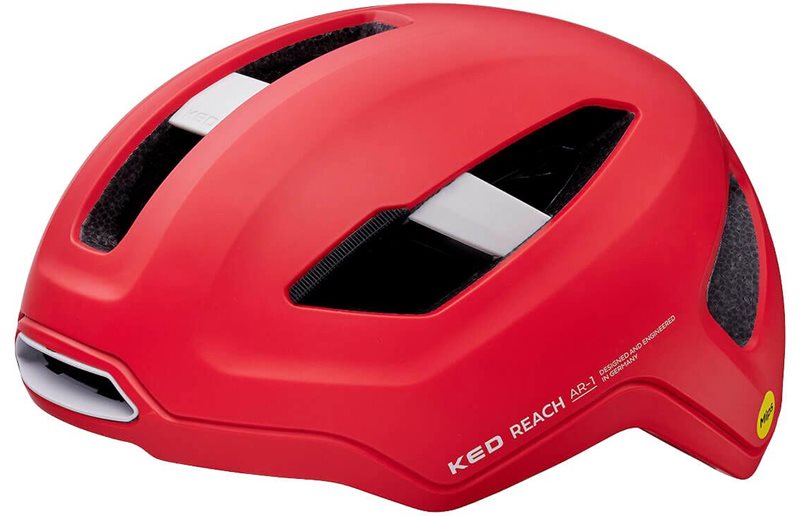 KED Reach AR Helmet Fiery Red Matt
