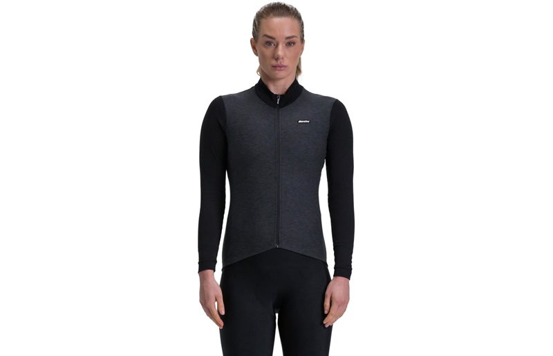 Santini Pure Thermal Jersey Women Nero