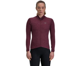 Santini Pure Thermal Jersey Women Burgundy