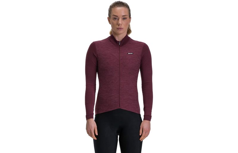 Santini Pure Thermal Jersey Women Burgundy