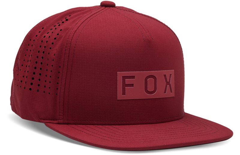 Fox Wordmark Tech SB Hat Men Scarlet Red