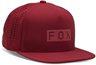 Fox Wordmark Tech SB Hat Men Scarlet Red