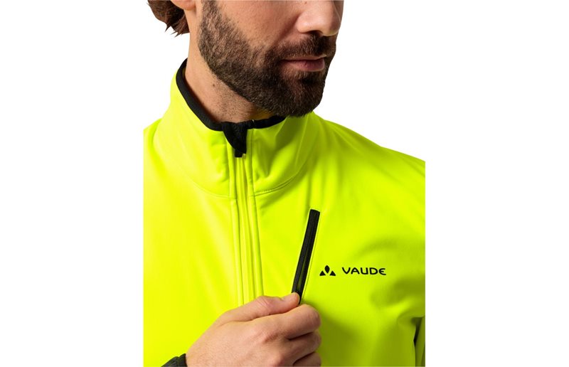 VAUDE Pyöräilytakki Matera II Softshell Jacket Men Neon Yellow